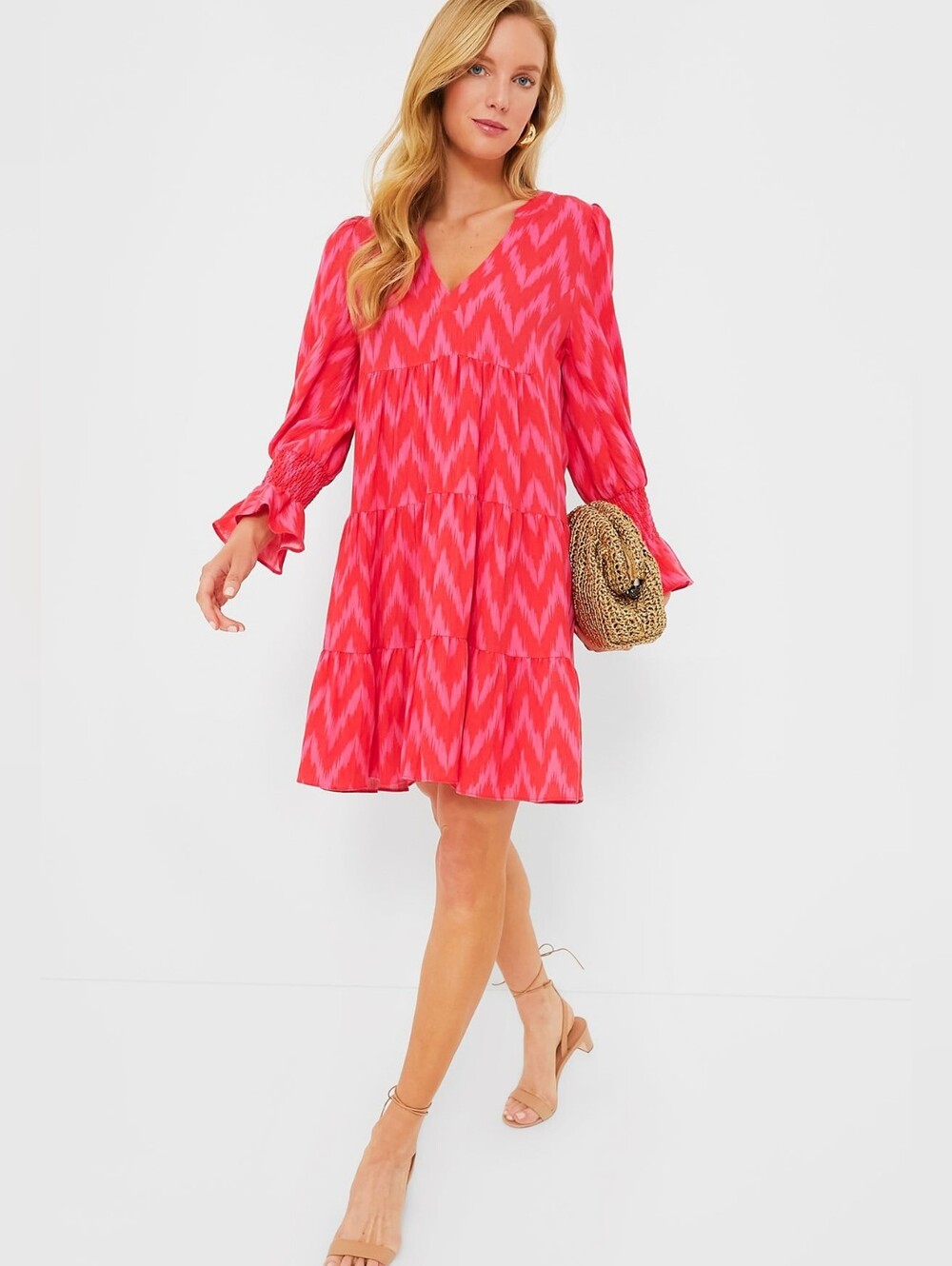 Pomander Place Tuckernuck Kenzo Hot Pink Ikat Dress XXS